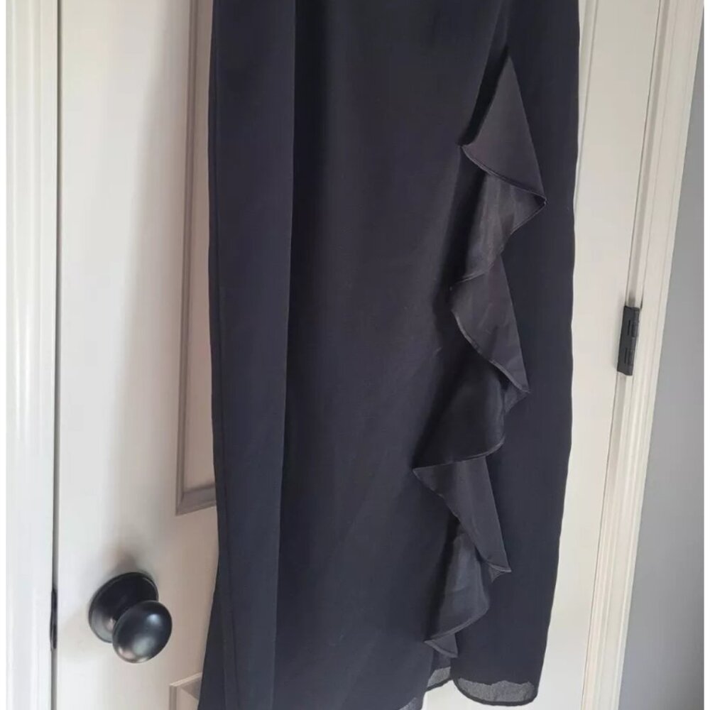 Long Black Skirt Dressy Womens Size 14/16 Dressbarn - Picture 2 of 6